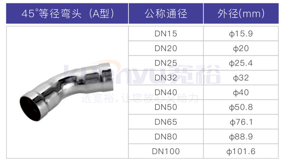 环压45度等径弯头A型